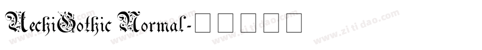 UechiGothic Normal字体转换